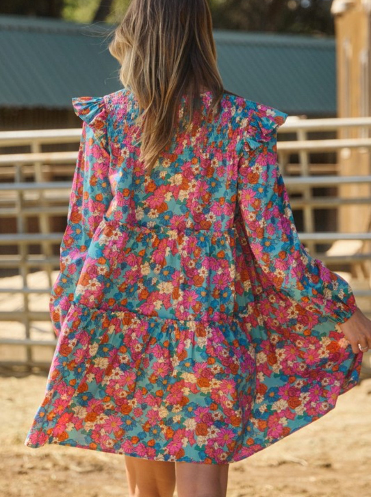 Field of Flowers Tiered Dress