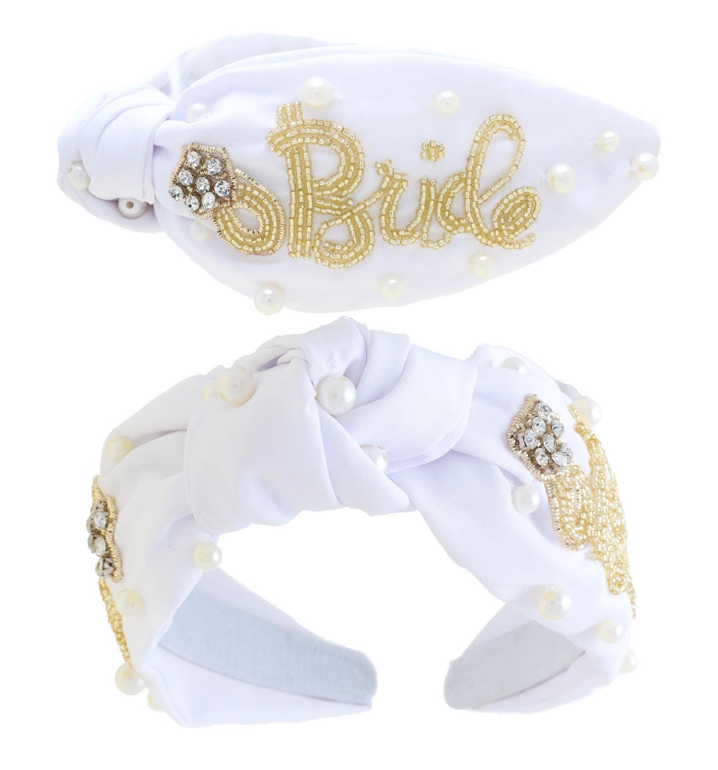 Bride Beaded and Pearl Studded Headband