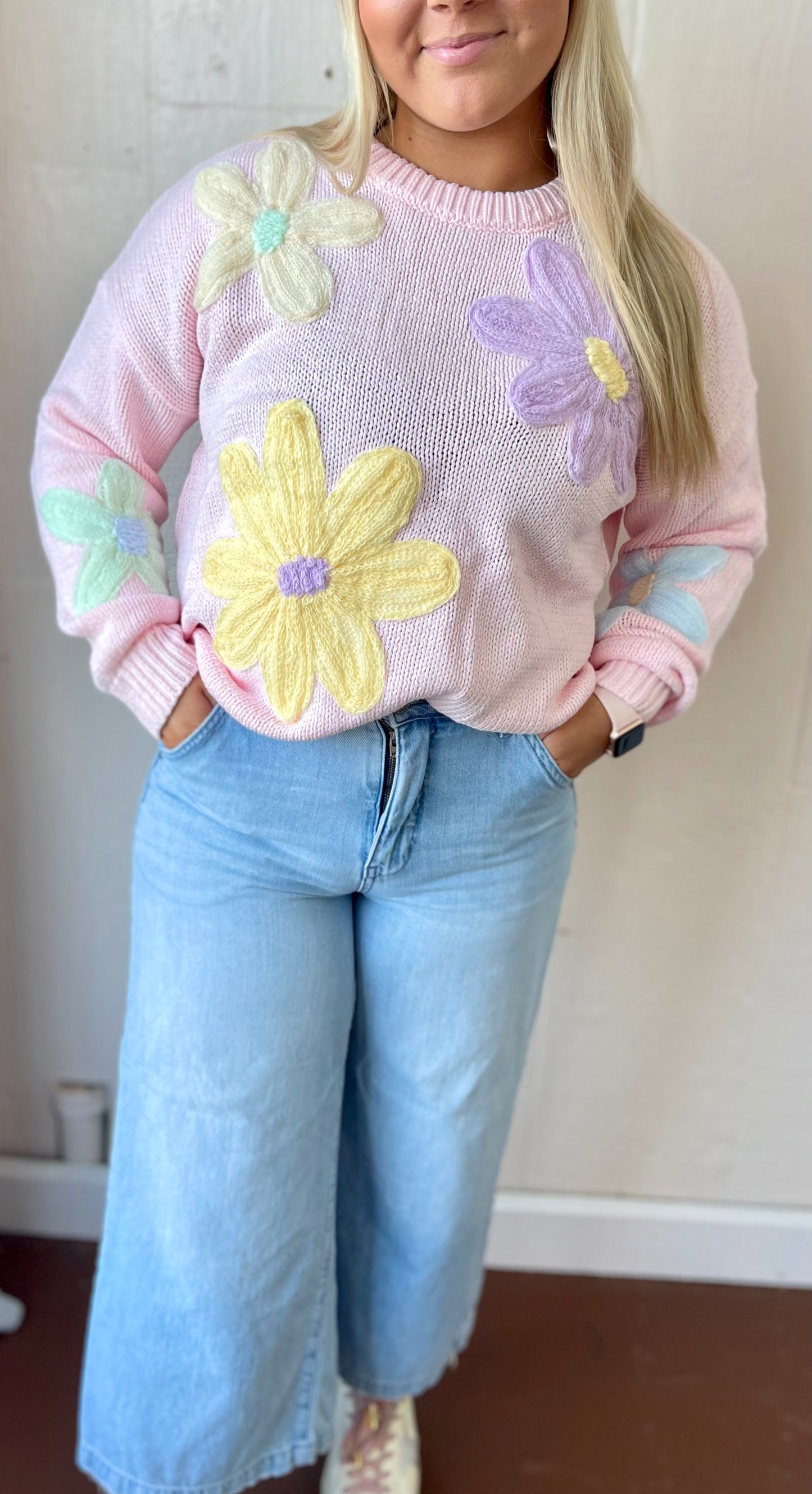 Petals & Threads Sweater