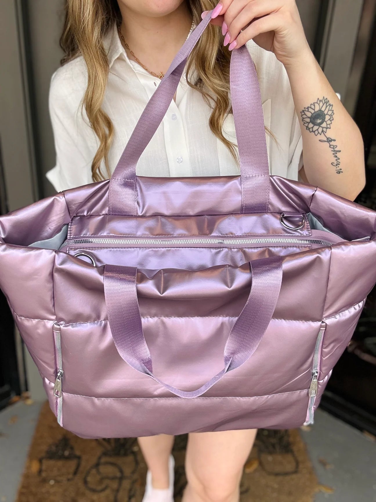 The Tate Puffer Tote