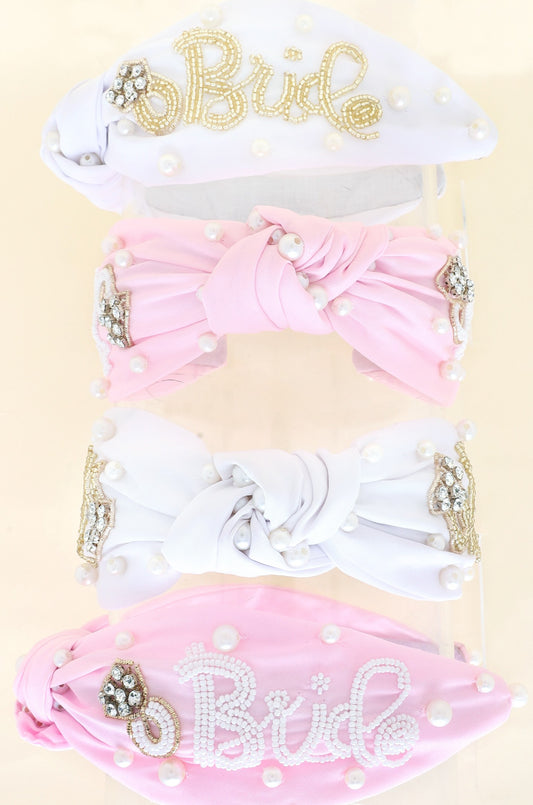 Bride Beaded and Pearl Studded Headband