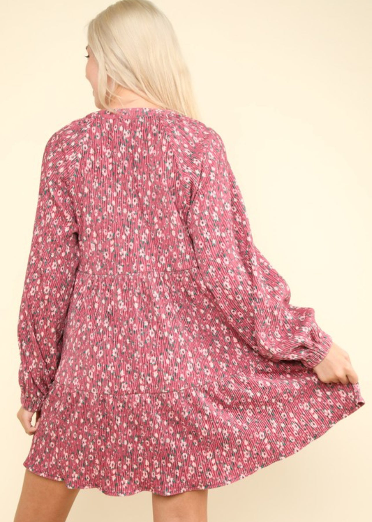 Rachel Velvet Flower Dress