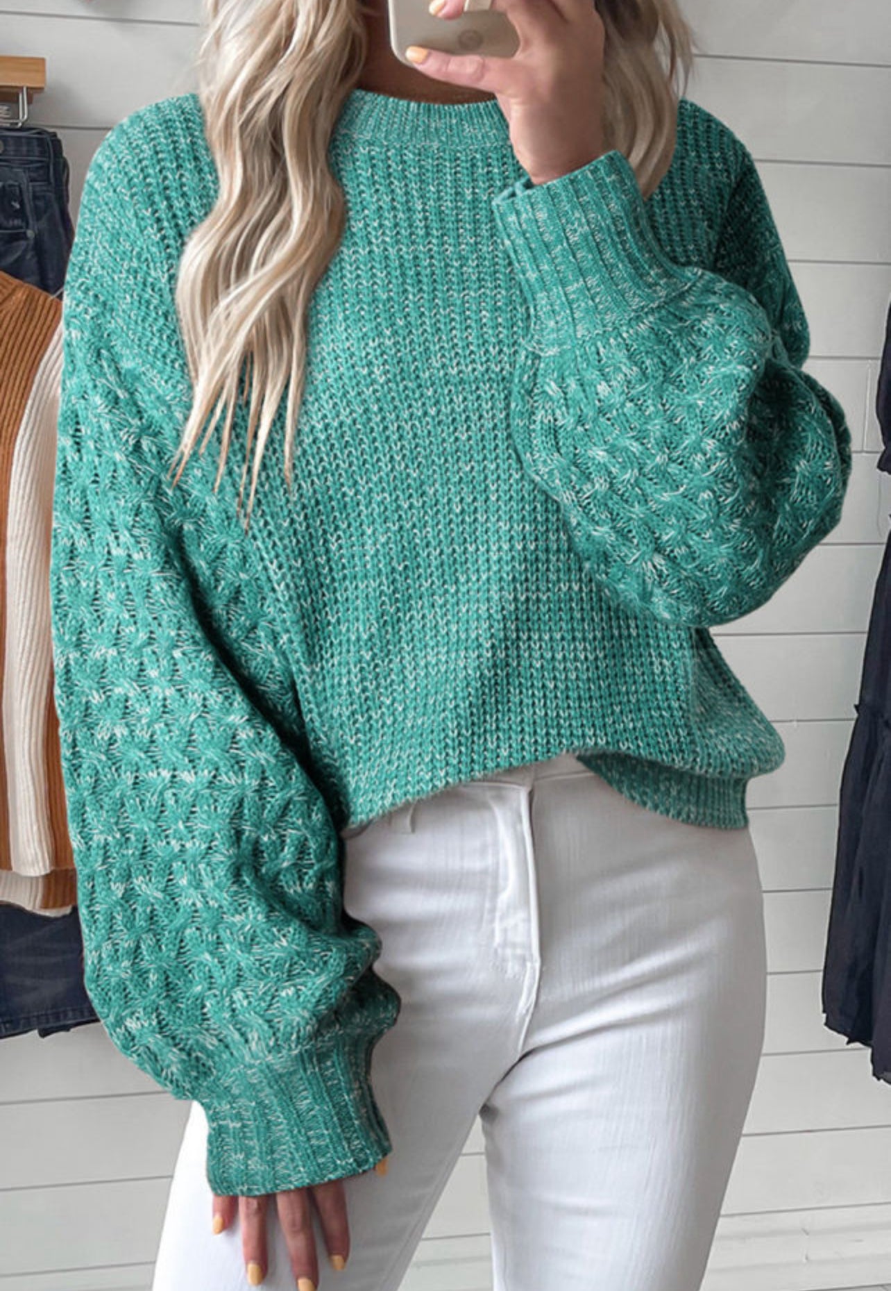 Sea Days Green Sweater