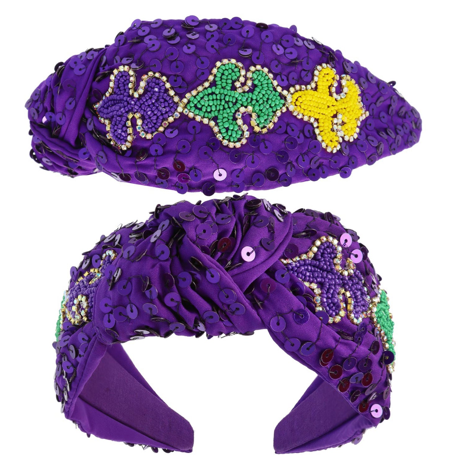 Mardi Gras Sequin Headband