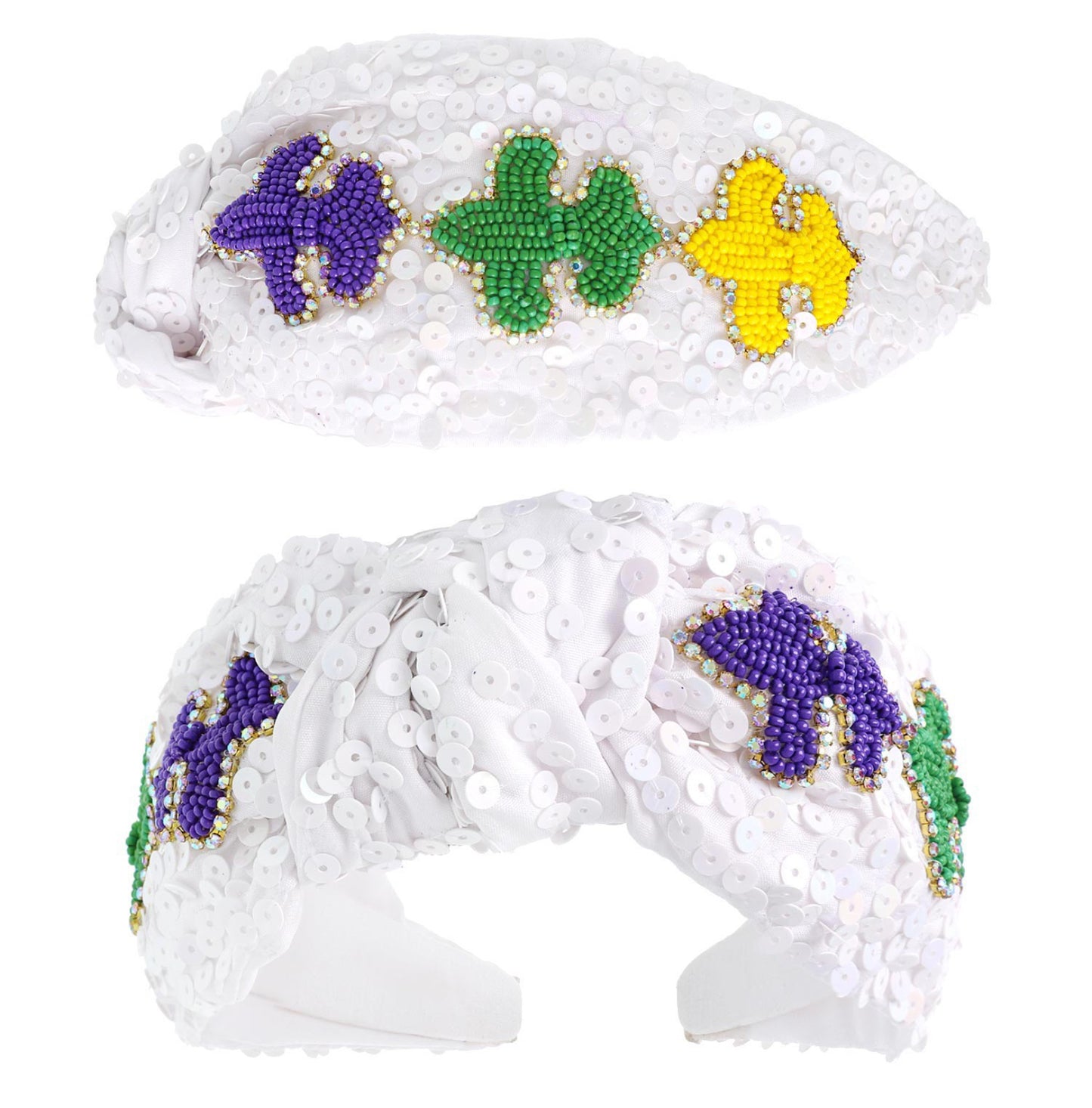 Mardi Gras Sequin Headband