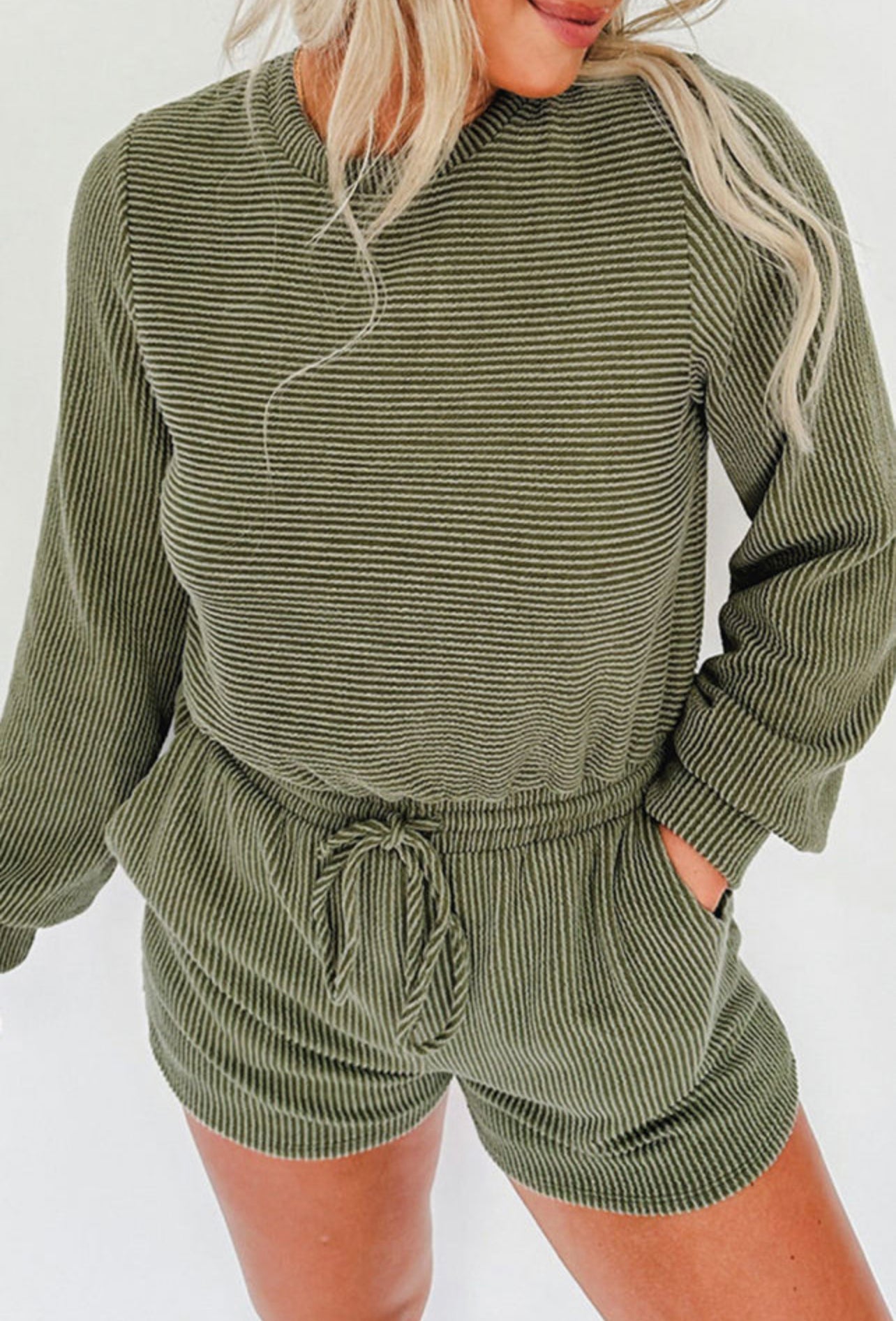 Green Sweater Romper