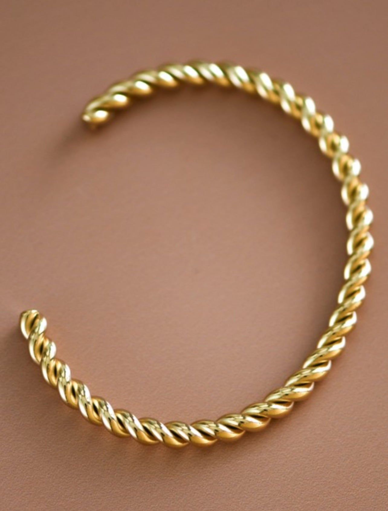 Twisted Rope Cuff Bangle