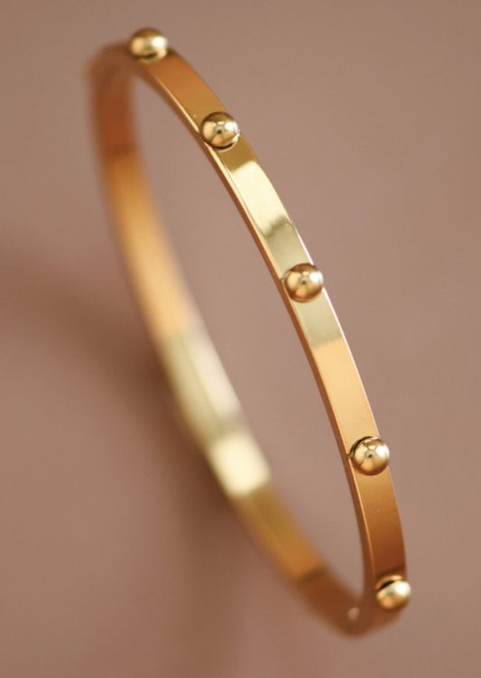 Studded Steel Bangle