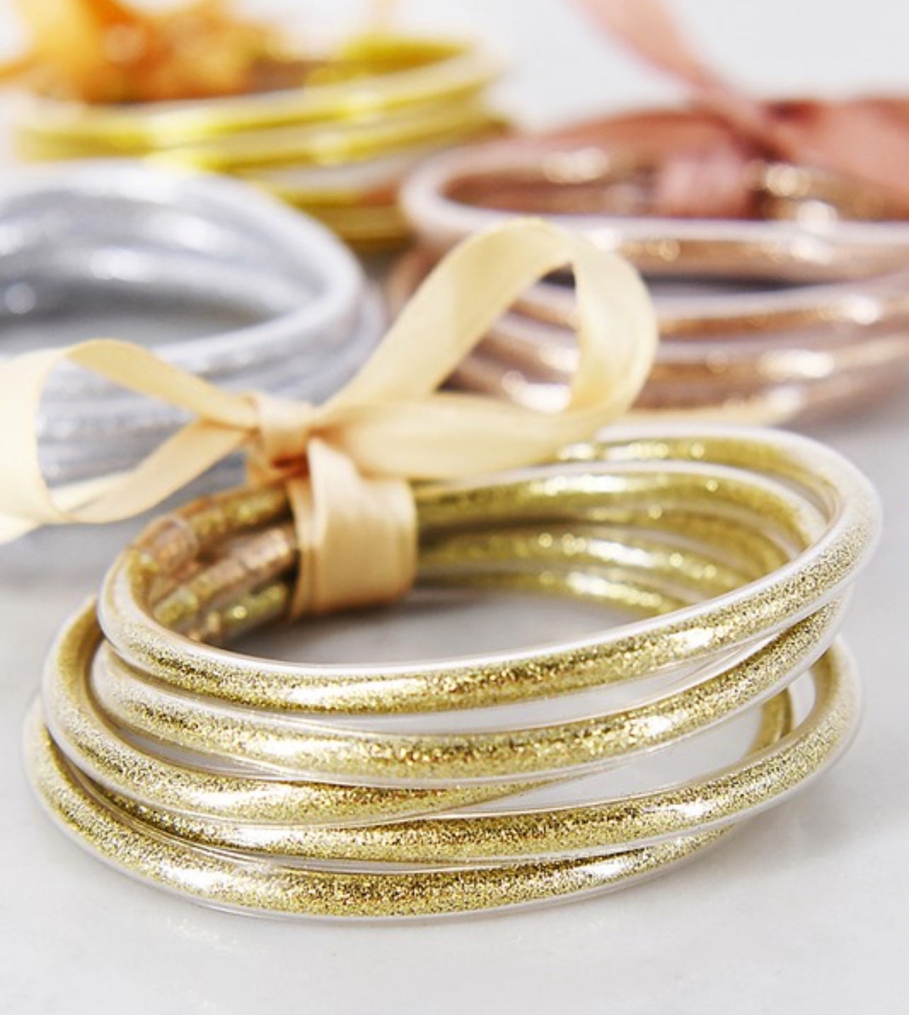 Glitter Jelly Tube Bangles