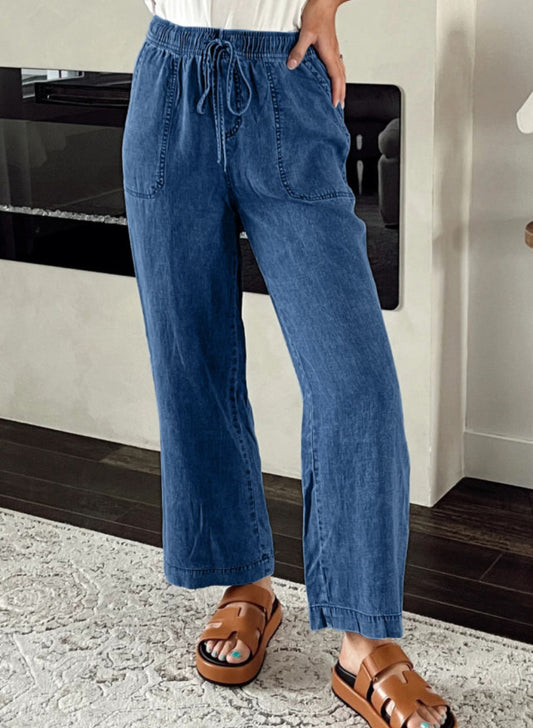 Sail Blue Denim Flares