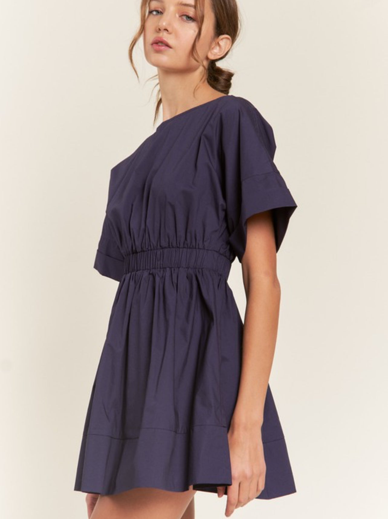 Navy Event Mini Dress