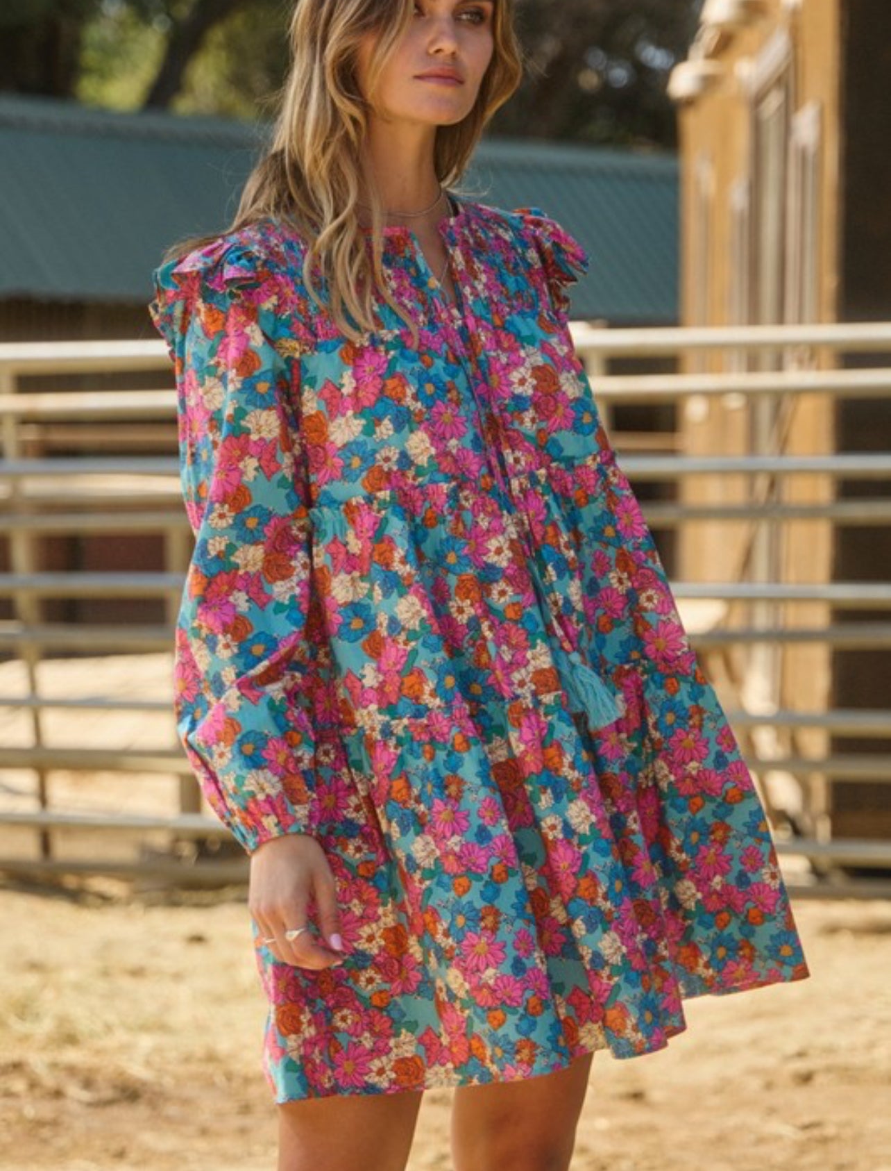 Field of Flowers Tiered Dress