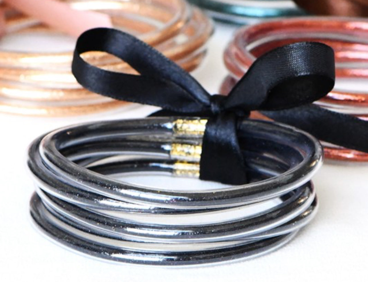 Glitter Jelly Tube Bangles