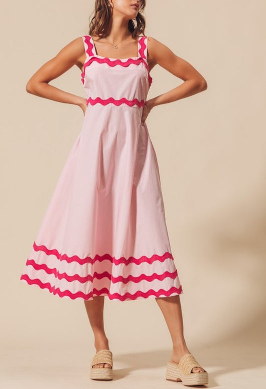 Pink Daze Midi Dress