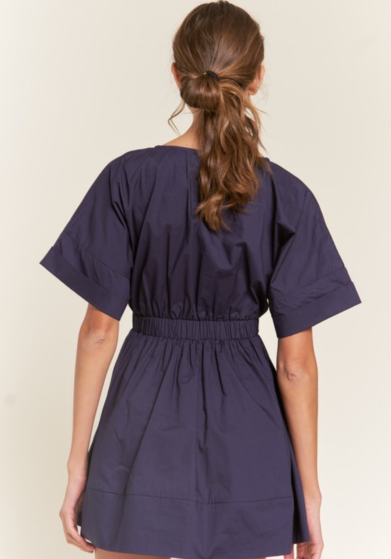 Navy Event Mini Dress