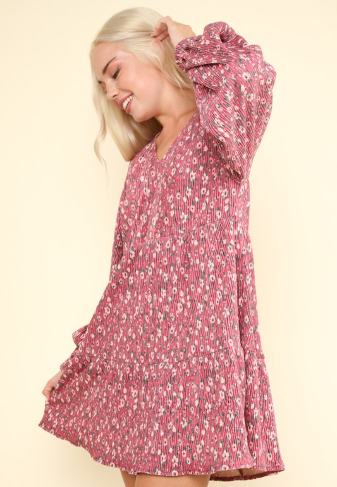 Rachel Velvet Flower Dress