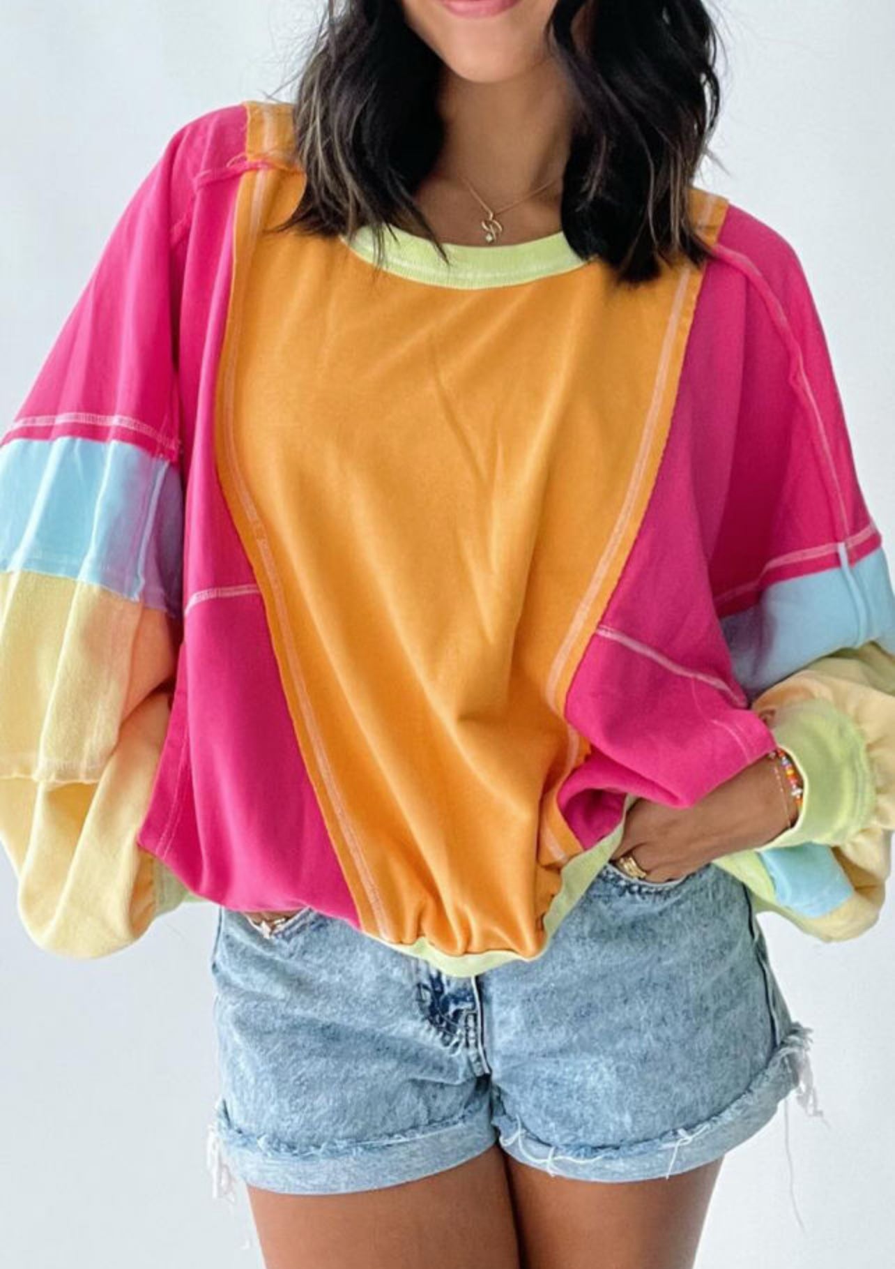 Lively Colorblock Plus Pullover