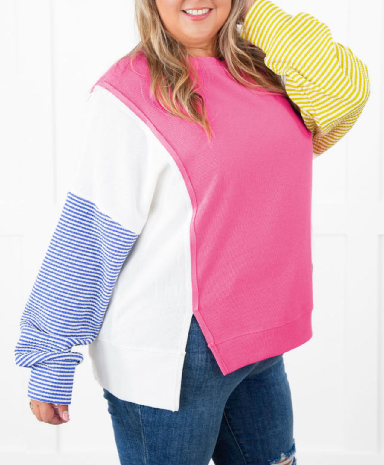 Plus Stripes & Color Top